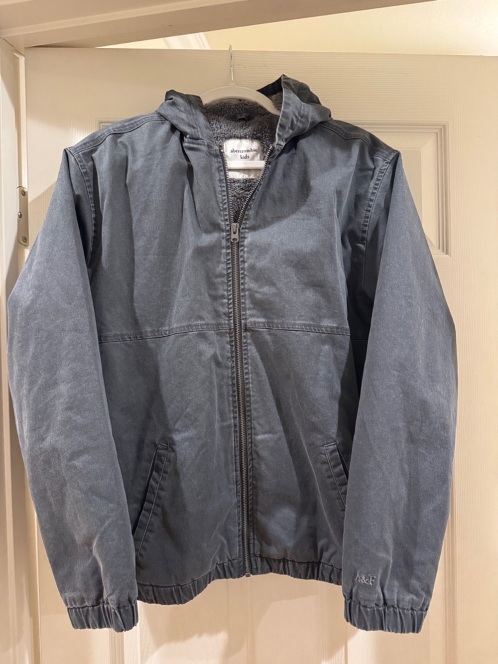 Abercrombie kids Hooded Shirt Jacket - Charcoal